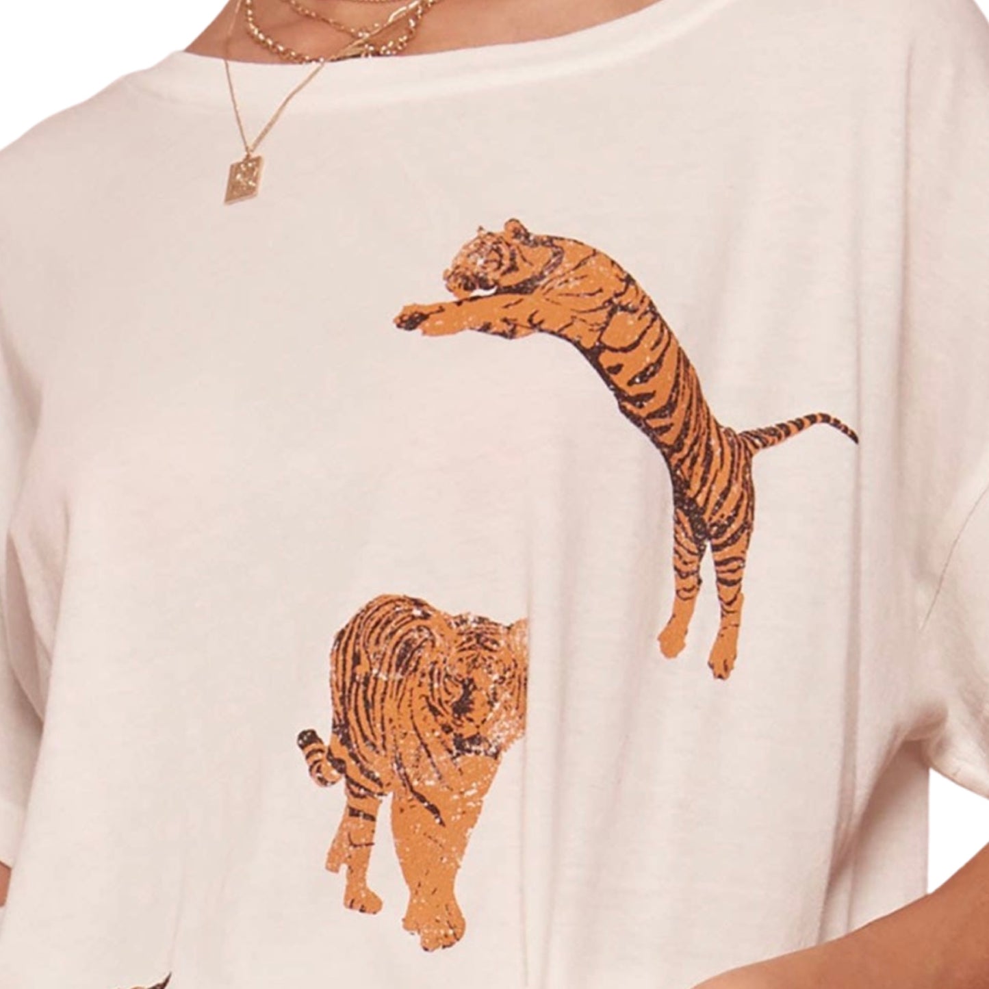 Tiger Vintage Garment Washed Graphic Tee