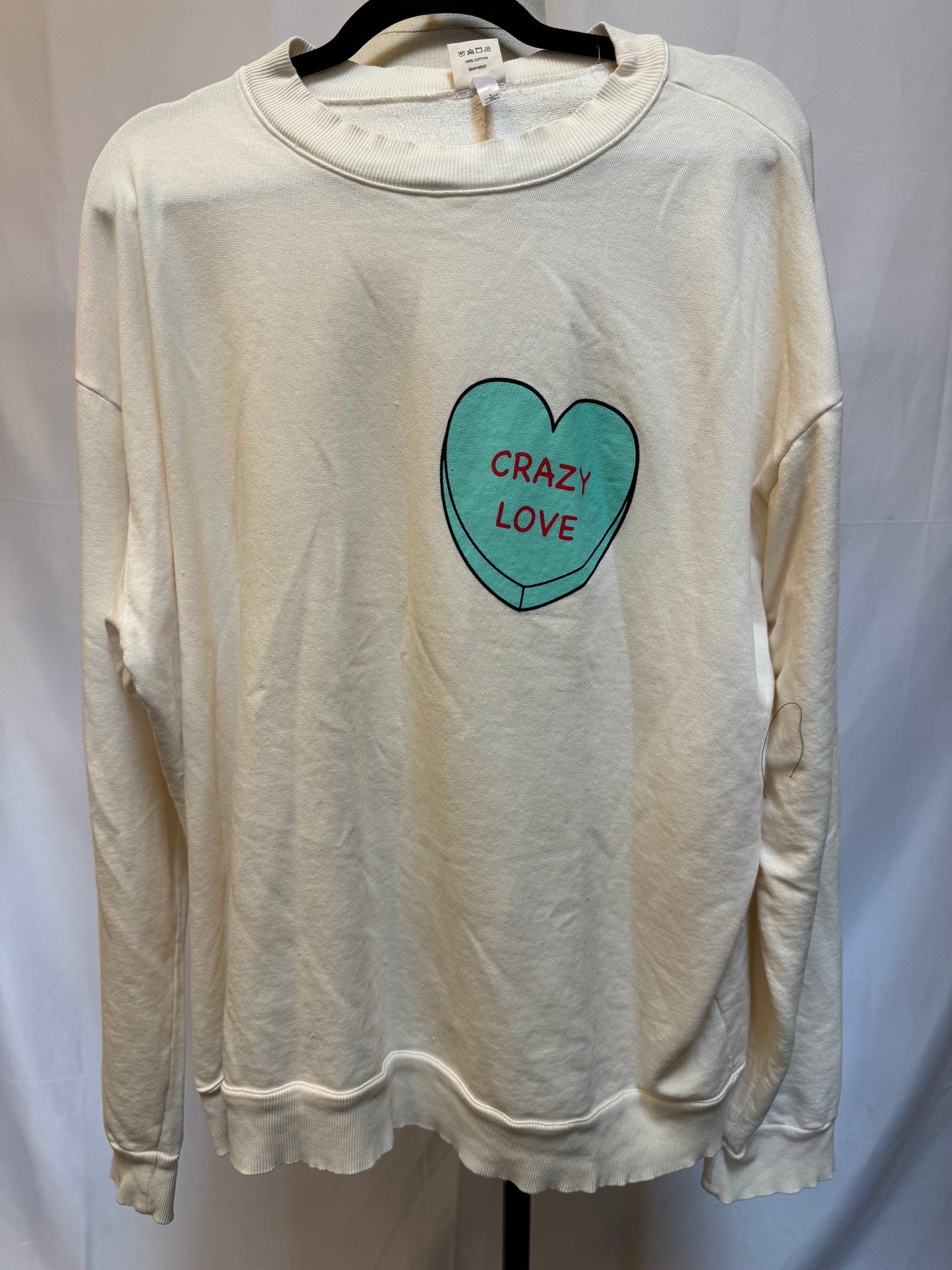 Crazy Love Sweatshirt size Large